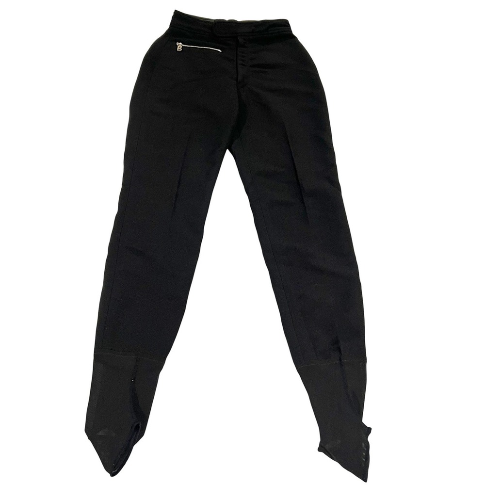 Bogner Women's‎ Black Stirrup Ski Pants High Waisted Slim S